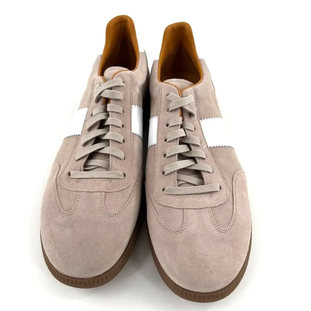 Magnanni Meta Low Top Sneakers Castoro Suede White Size 13
